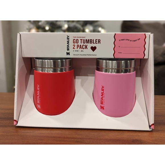 Stanley Other - Stanley 2pk 10 oz Stainless Steel Everyday Go Tumblers Target Red/Cotton Candy